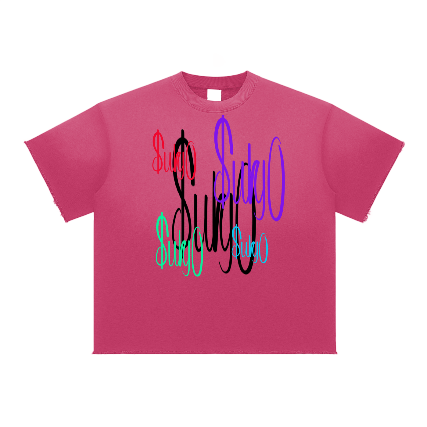 Sun Fade Raw Edge T-Shirt